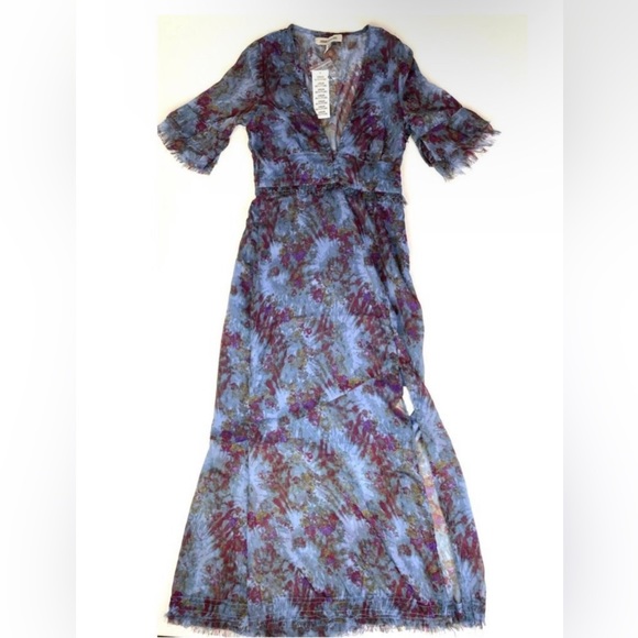 Urban Outfitters UO Florence Chiffon Maxi Dress Floral Printed - Picture 2 of 2